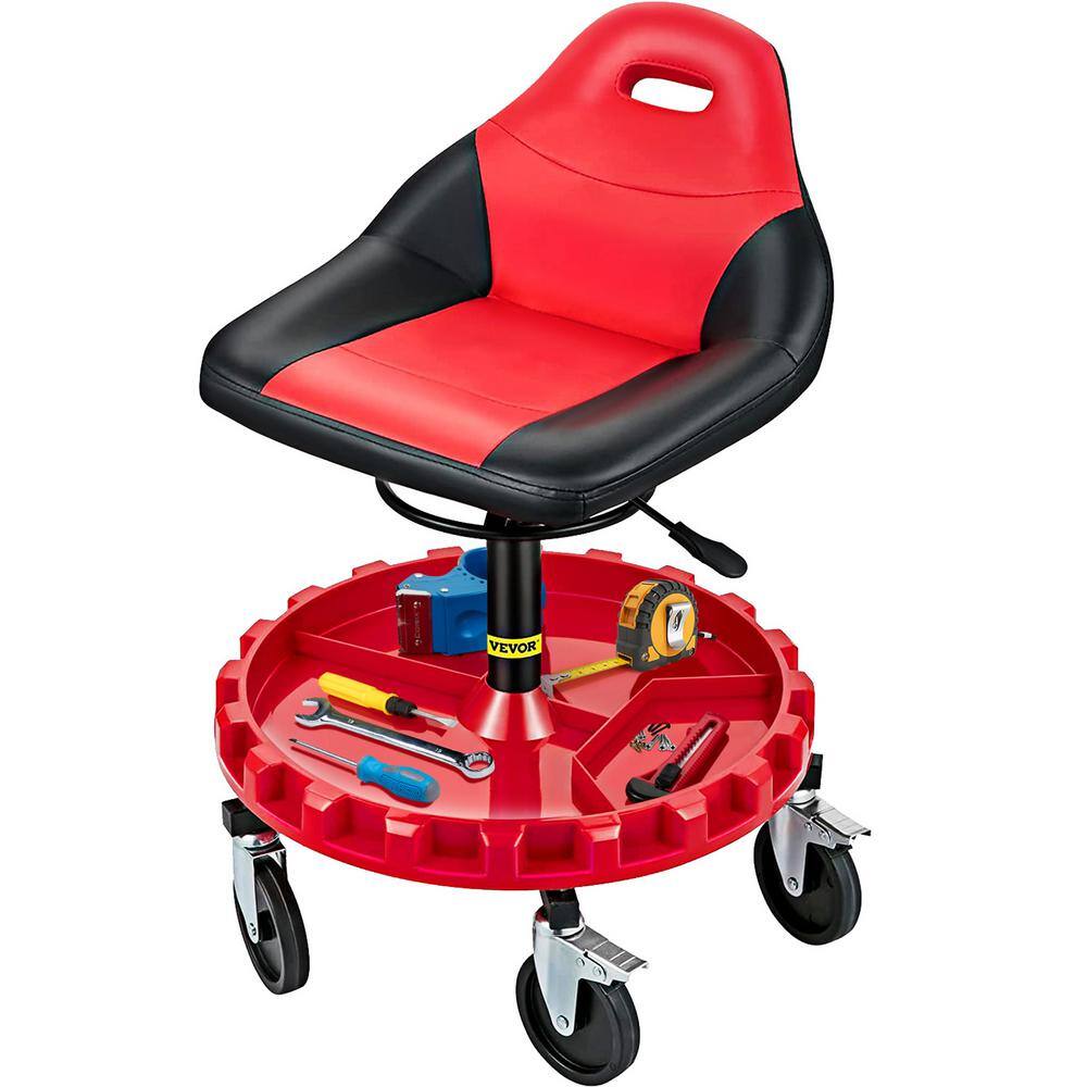 Reviews For VEVOR Rolling Shop Stool 300 Lbs Load Garage Mechanic Seat 
