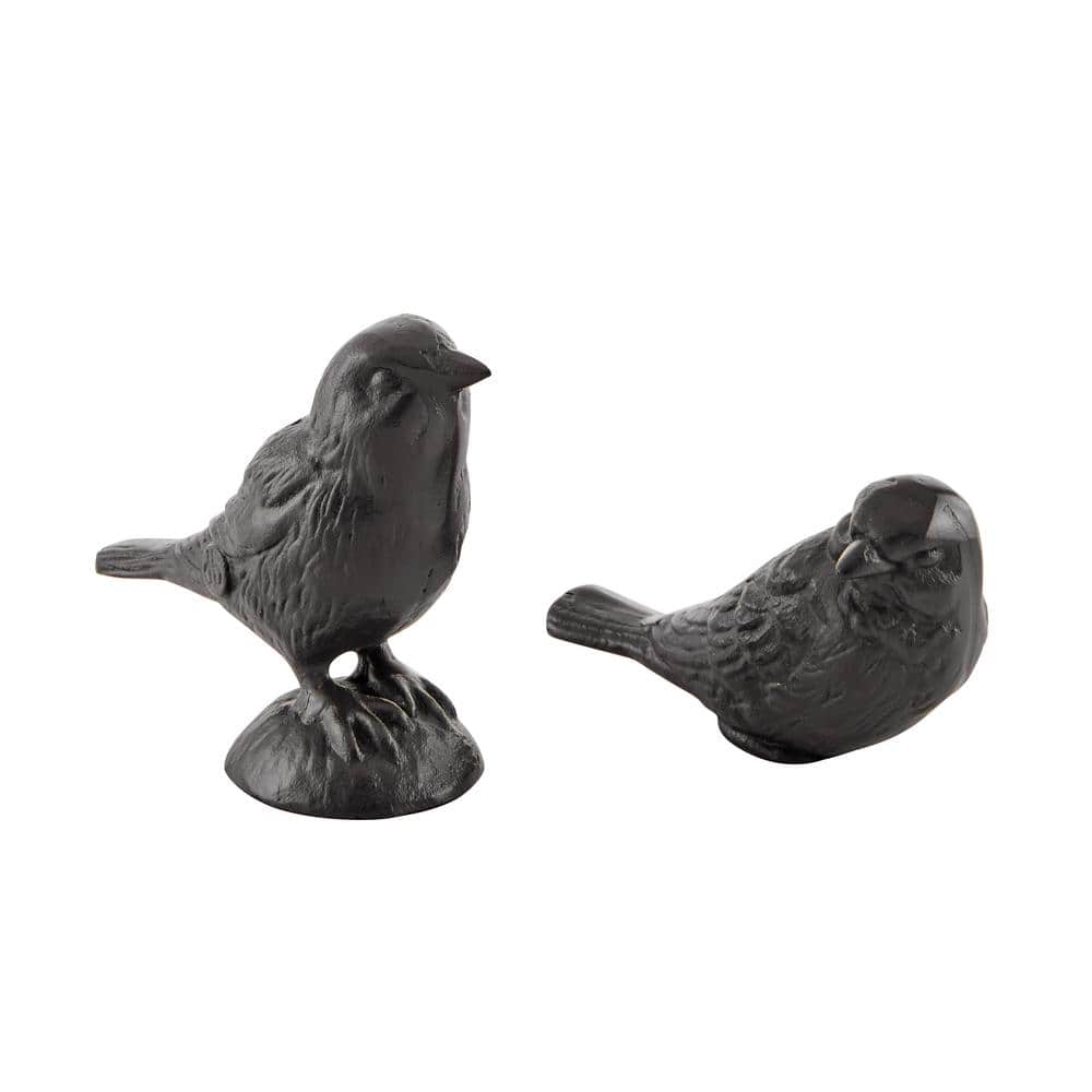Brown Cast Iron Set of 2-Bird Sculptures - Tabletop Desk Ornaments or Decorative Paperweights price history on PriceWatchPro