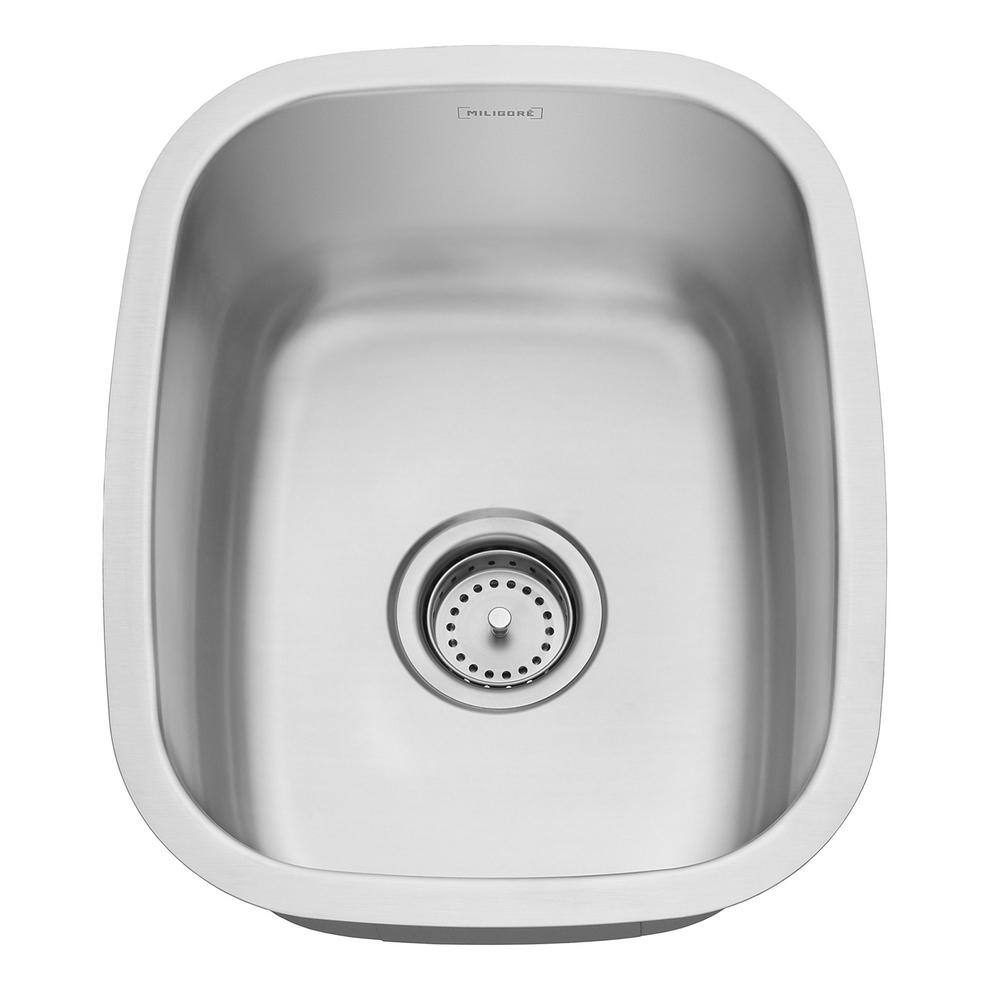 15-Inch Satin Stainless Steel Undermount Single Bowl Sink