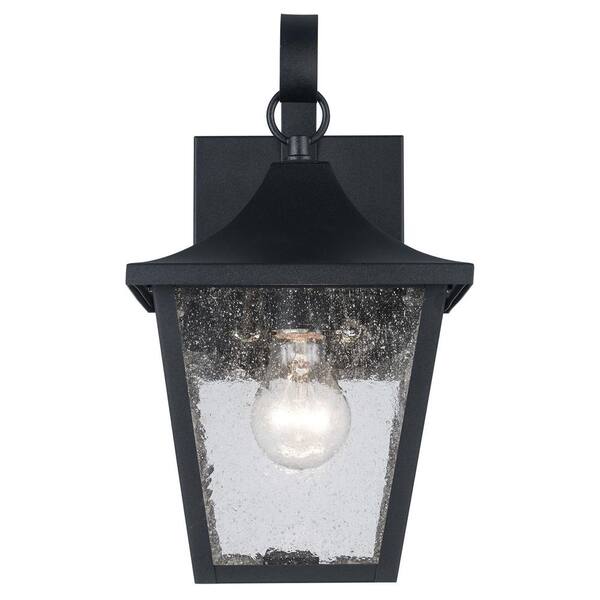 Bel Air Lighting Rasmussen 1-Light Black Small Outdoor Wall