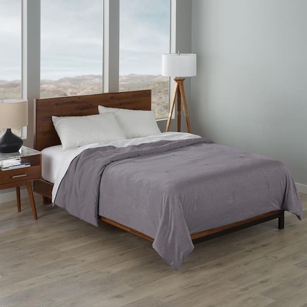 ELLA JAYNE Cooling Jersey Down-Alternative King Sized, Charcoal Comforter