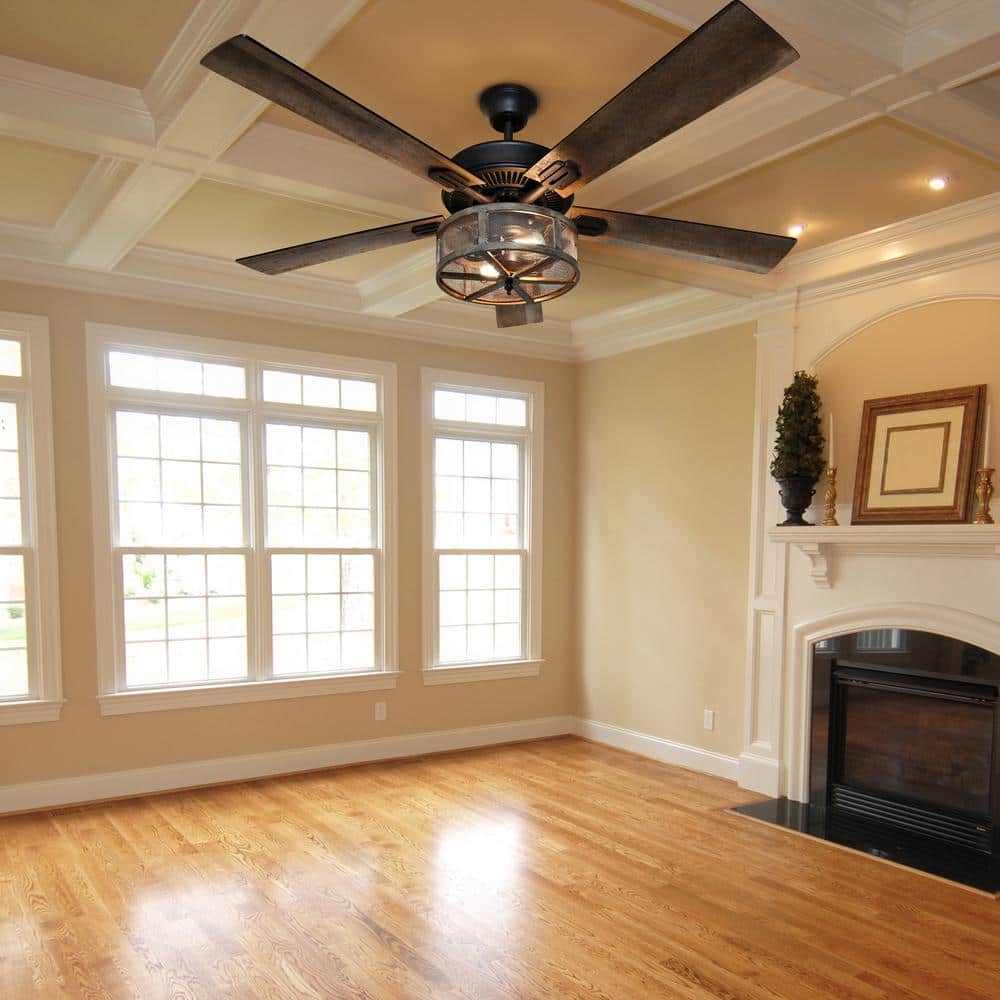 52" Oil Rubbed Bronze WiFi Smart Ceiling Fan with LED Light