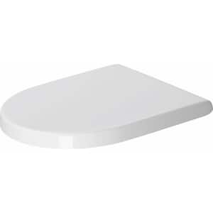 Starck 3 Elongated Closed Front Toilet Seat in White