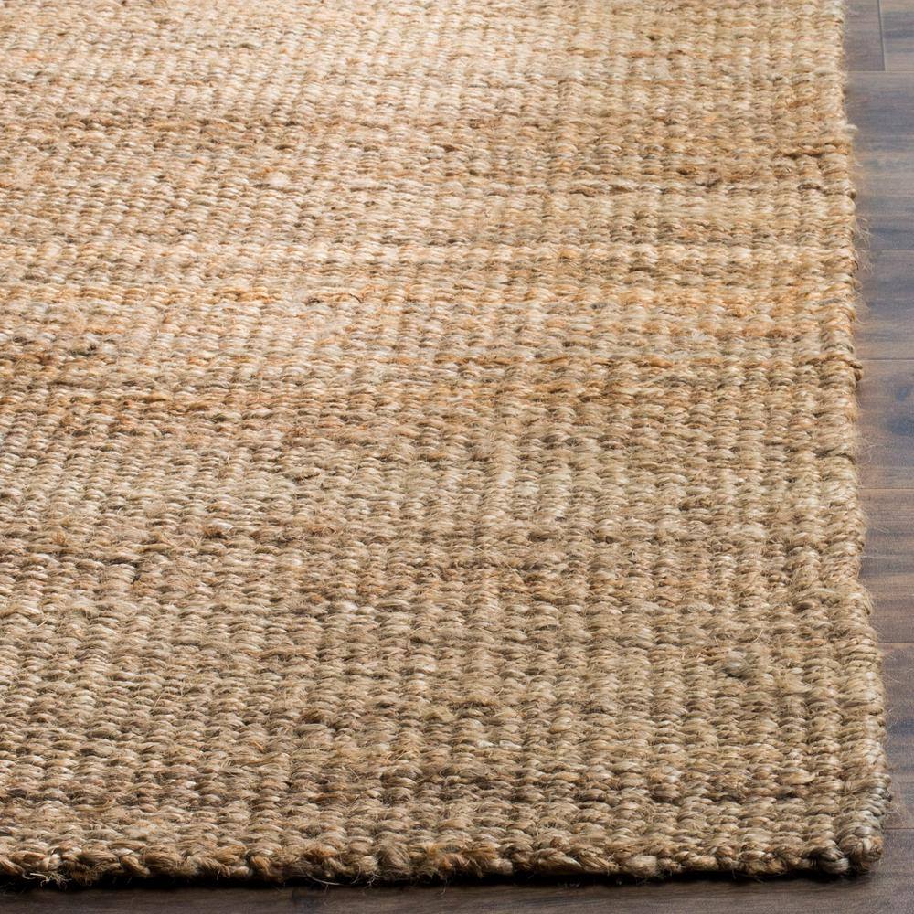 Handmade Tufted Jute Round Area Rug, Natural, 8' x 10'