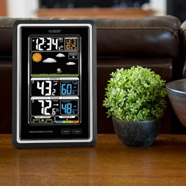 La Crosse Technology Digital Multi-Color Wireless Forecast Station  308-1415C - The Home Depot