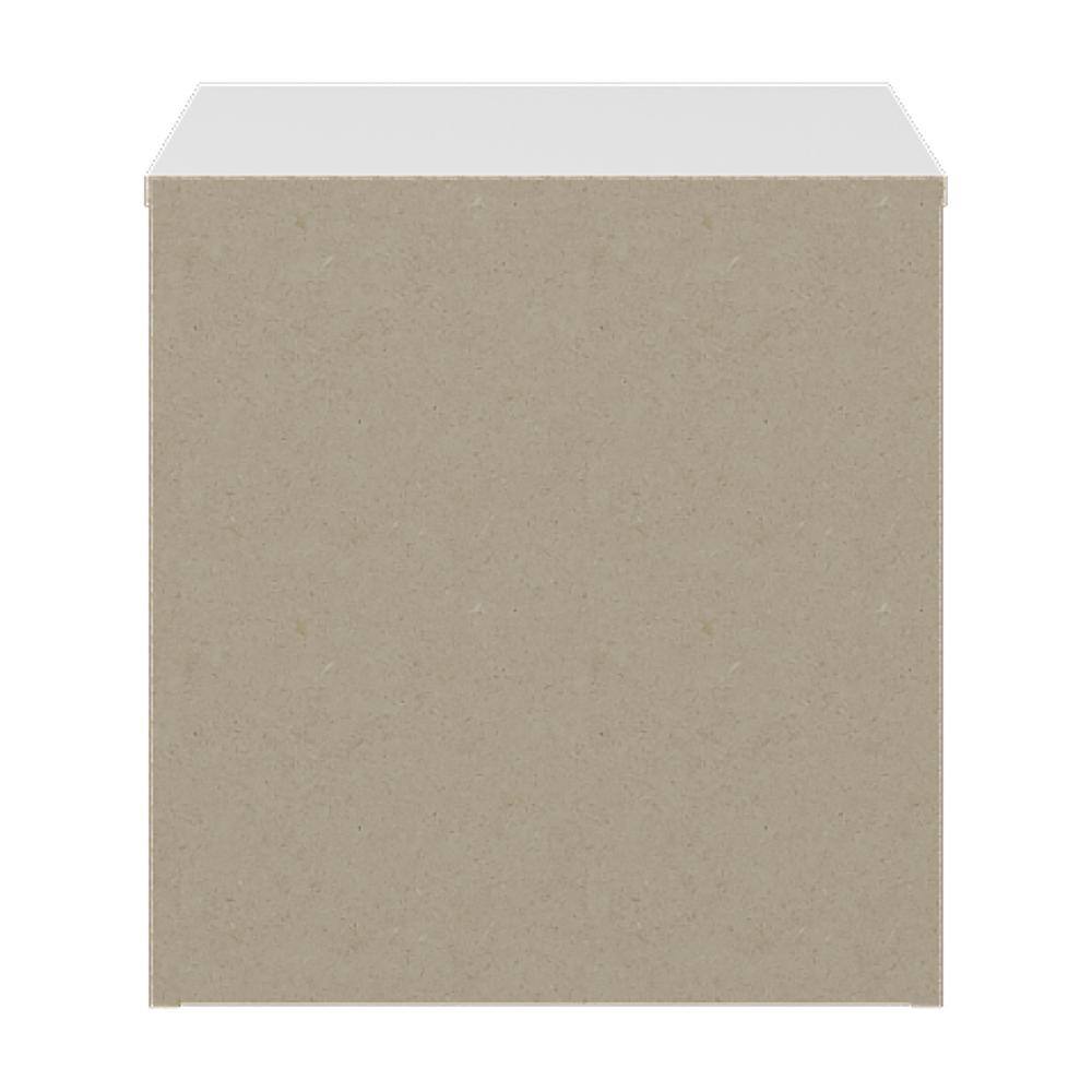 Matte White Modern 2-Drawer Nightstand with Silver Pulls
