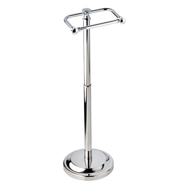 Stockton Metal Toilet Paper Holder Stand with Weighted Base