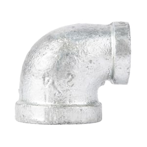 1/2 in. x 1/4 in. Galvanized Iron 90 Degree Reducing Elbow Fitting