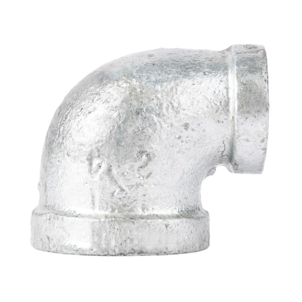 STZ 1/2 in. x 1/4 in. Galvanized Iron 90 Degree Reducing Elbow Fitting