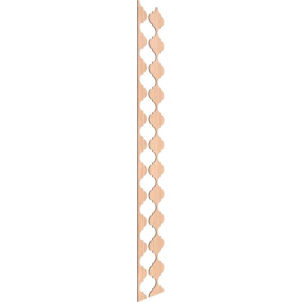 Ekena Millwork Marrakesh 94 in. H x 0.25 in. W Slatwall Panels in Hickory 12-Pack