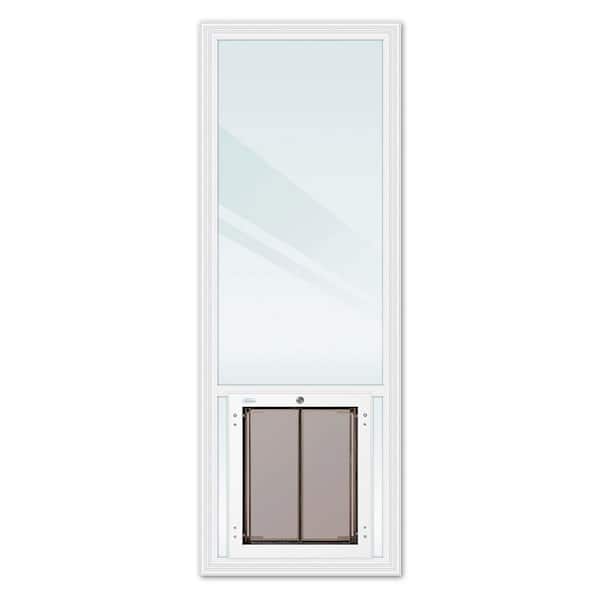 Unbranded Plexidor Dog Door 24 in. x 66 in. LoE Glass Insert for 32 in. x 80 in., 34 in. x 80 in. and 36 in. x 80 in. French Doors