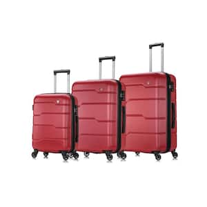 Rodez 20 in./24 in./28 in. Red Lightweight Hardside (3-Piece)