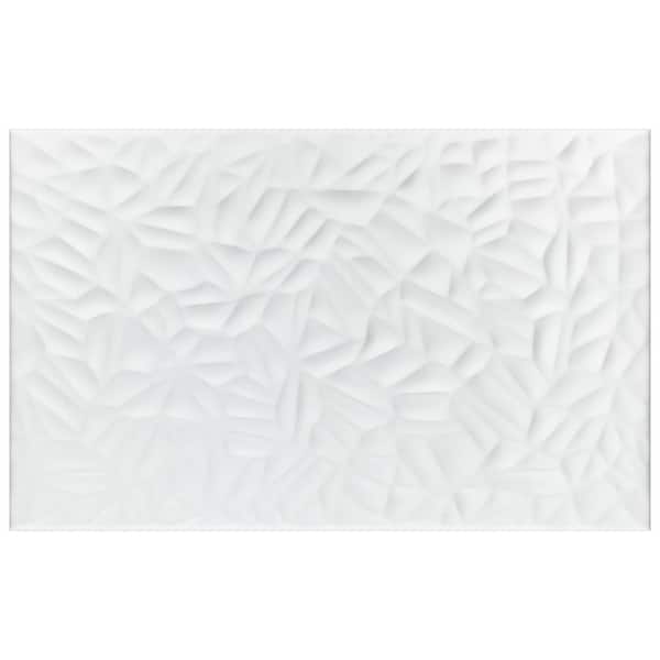 Merola Tile More Petal Matte White 9-7/8 in. x 15-3/4 in. Ceramic Wall Tile (10.9 sq. ft./Case)