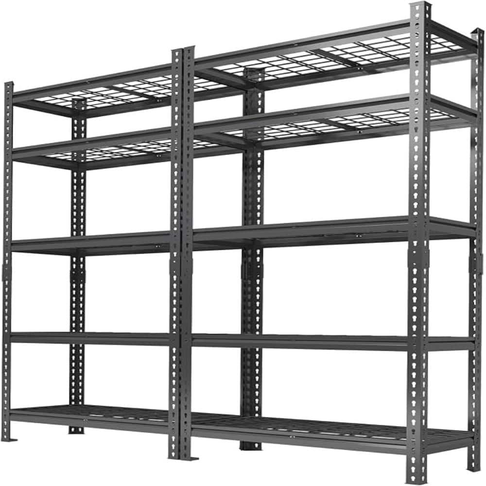 "2PCS 36""x16""x72"" Heavy Duty Metal Boltless Shelving Unit, 5-Tier Adjustable 2200lbs Storage Rack for Garage, Pantry" price history on PriceWatchPro