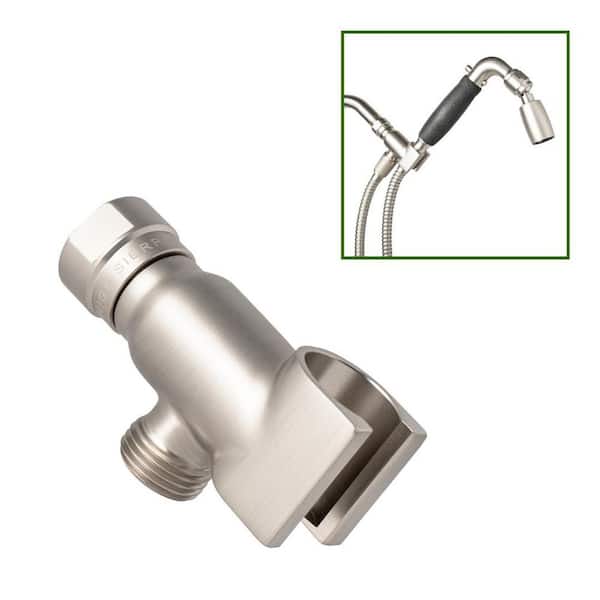 All Metal Universal Handheld Shower Holder in Brushed Nickel