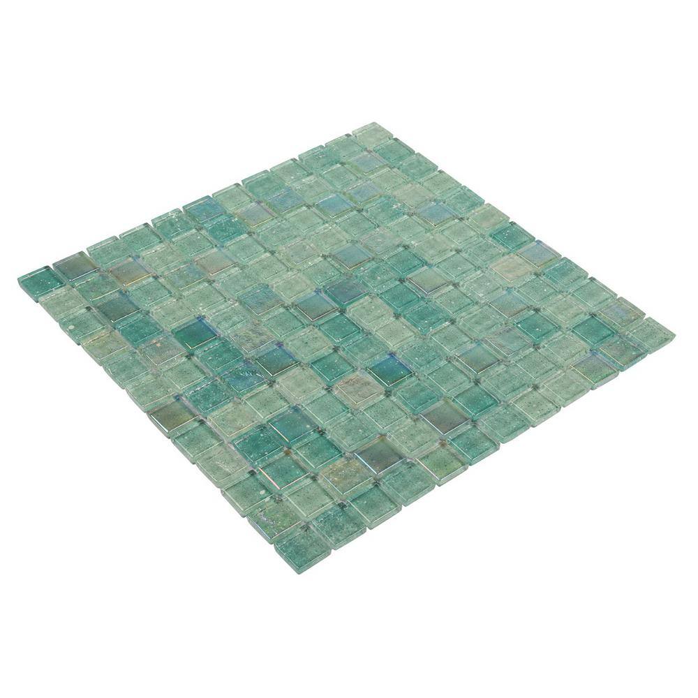 Sprite Green Polished Glass Mosaic Wall Tile
