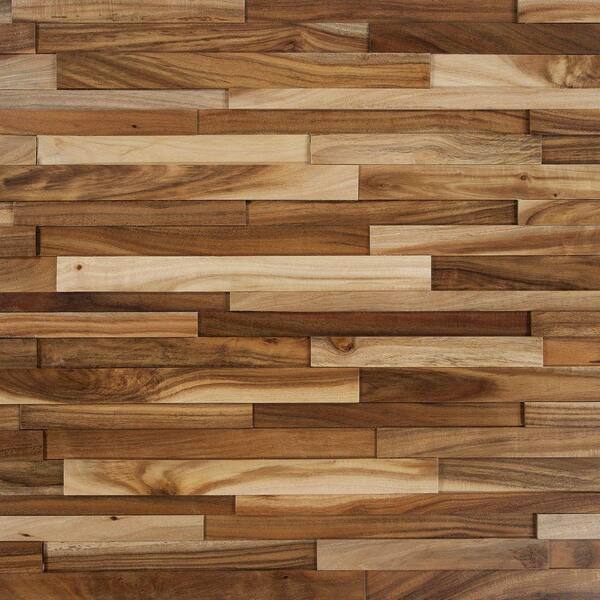 Nuvelle Deco Strips Wheat 3/8 in. x 7-3/4 in. Wide x 47-1/4 in. Length Engineered Hardwood Wall Strips (10.334 sq. ft. / case)