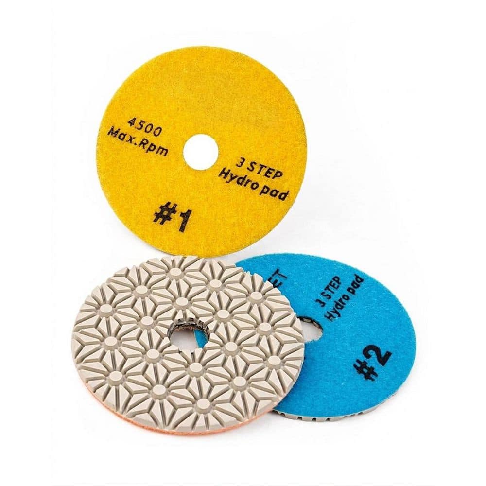 4 Inch Diamond Resin Polishing Pads with 3mm Thickness for Granite Quartz Marble Concrete Terrazzo Wet Dry price history on PriceWatchPro