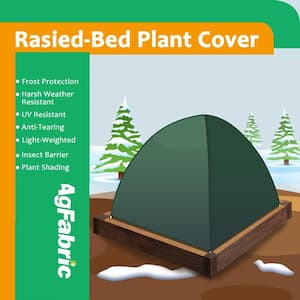Agfabric Rectangle Plant Cover for Season Extension&Frost Protection Dark Green 