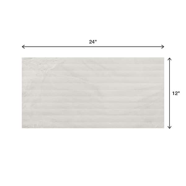 Daltile Bryne Coastline 12 in. x 24 in. Glazed Ceramic Fluted Wall Tile (15.56 sq. ft./Case)