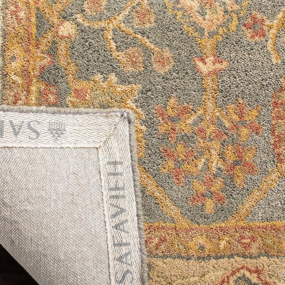 Handmade Blue and Ivory Tufted Wool Area Rug