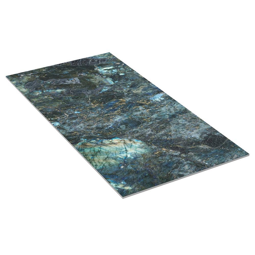 Labrodorite Blue 24" x 48" Polished Porcelain Marble Look Tile