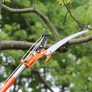 Blade Length 46.06 in. Manual Pruning Saw, 7.3 ft. to 27 ft. Extendable 3 Pruner, Branch Trimmer