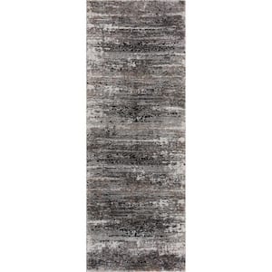 Portsmouth Passion Gray 2 ft. 7 in. x 7 ft. 2 in. Runner Rug
