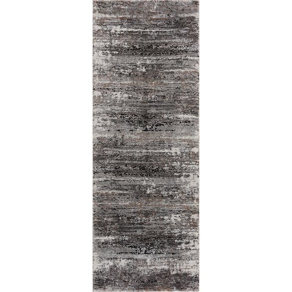 United Weavers Portsmouth Passion Gray 2 ft. 7 in. x 7 ft. 2 in. Runner Rug