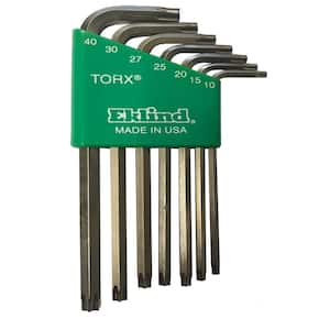 Bright TORX Star L-Key - 7-Pieces Set T10-T40 Long Series
