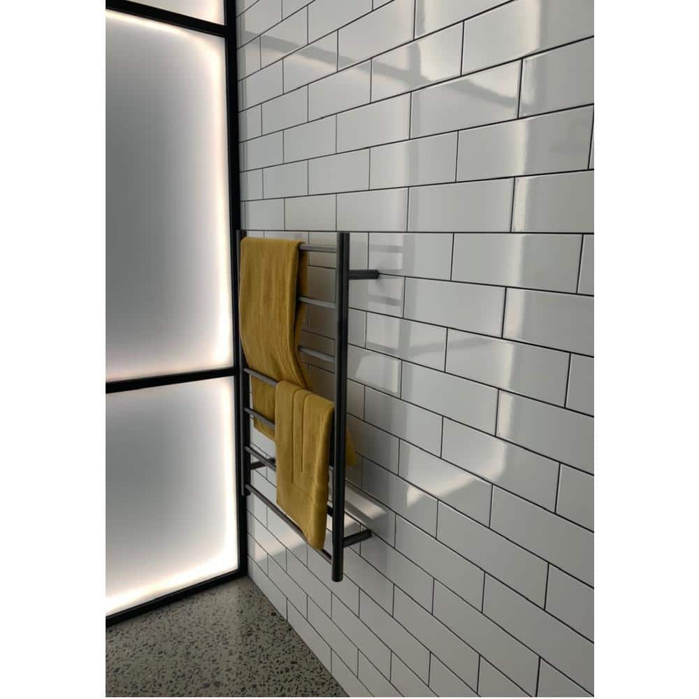 Matte Black Stainless Steel Wall Mounted Towel Warmer