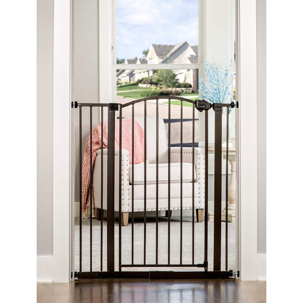 Extra Tall Bronze Metal Arched Baby Safety Gate