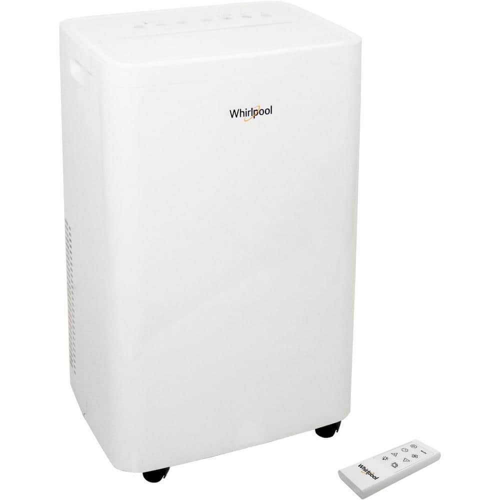 Whirlpool - 14,000 BTU ASHRAE (10,000 BTU SACC) Portable Air Conditioner - white