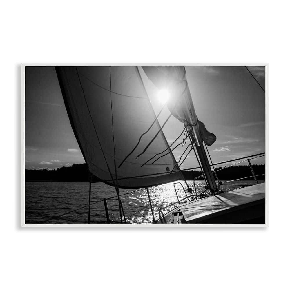 Sail Against The Sky by LSR Design Studio White Framed Typography Giclee Art Print 12 in. x 18 in. price history on PriceWatchPro
