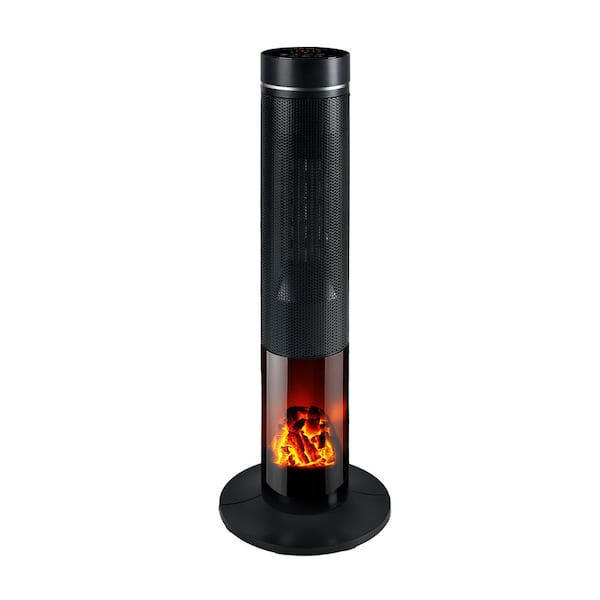 IHOMEadore 1500-Watt Electric Ceramic Tower Oscillating Space Heater with Digital Display, Timer, and Remote Control