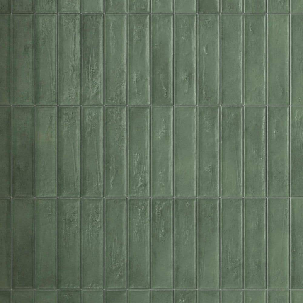 Tavira Romero Green 2.95 in. X 11.81 in. Satin Ceramic Subway Wall Tile (6.35 sq. ft. /Case) price history on PriceWatchPro