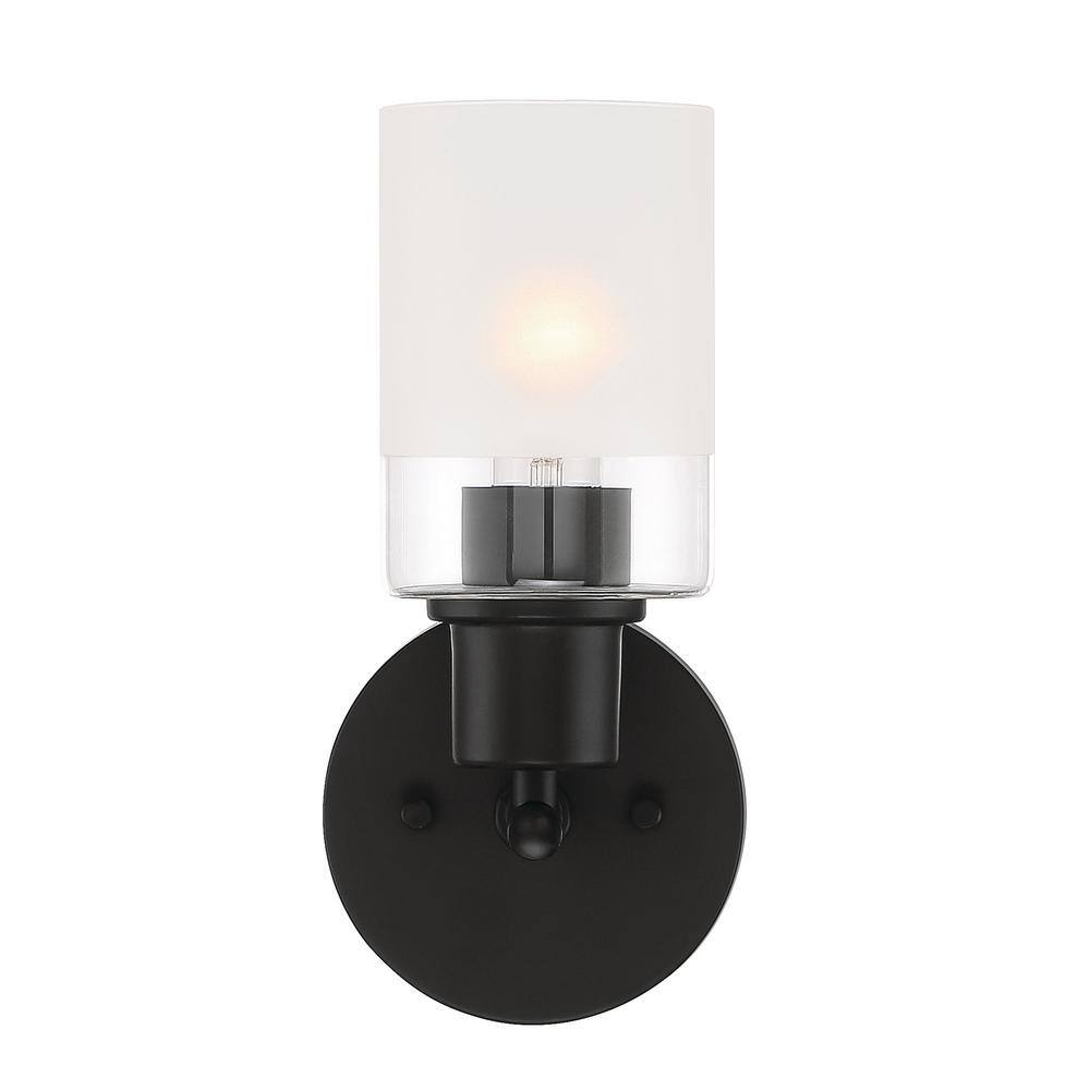 Black Matte Dimmable Direct Wired Electric Sconce