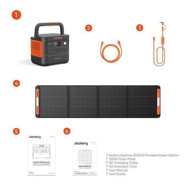 Jackery 2200-Watt/4400W Peak Output Push Button Start Solar