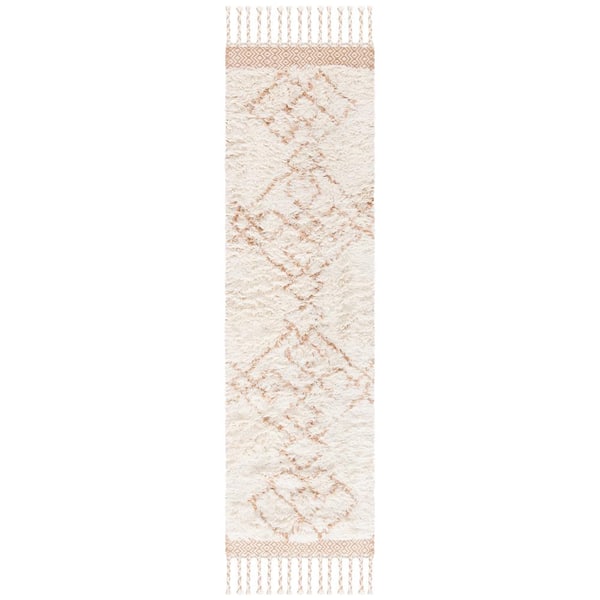 SAFAVIEH Casablanca Rust/Ivory 2 ft. x 8 ft. Geometric Runner Rug