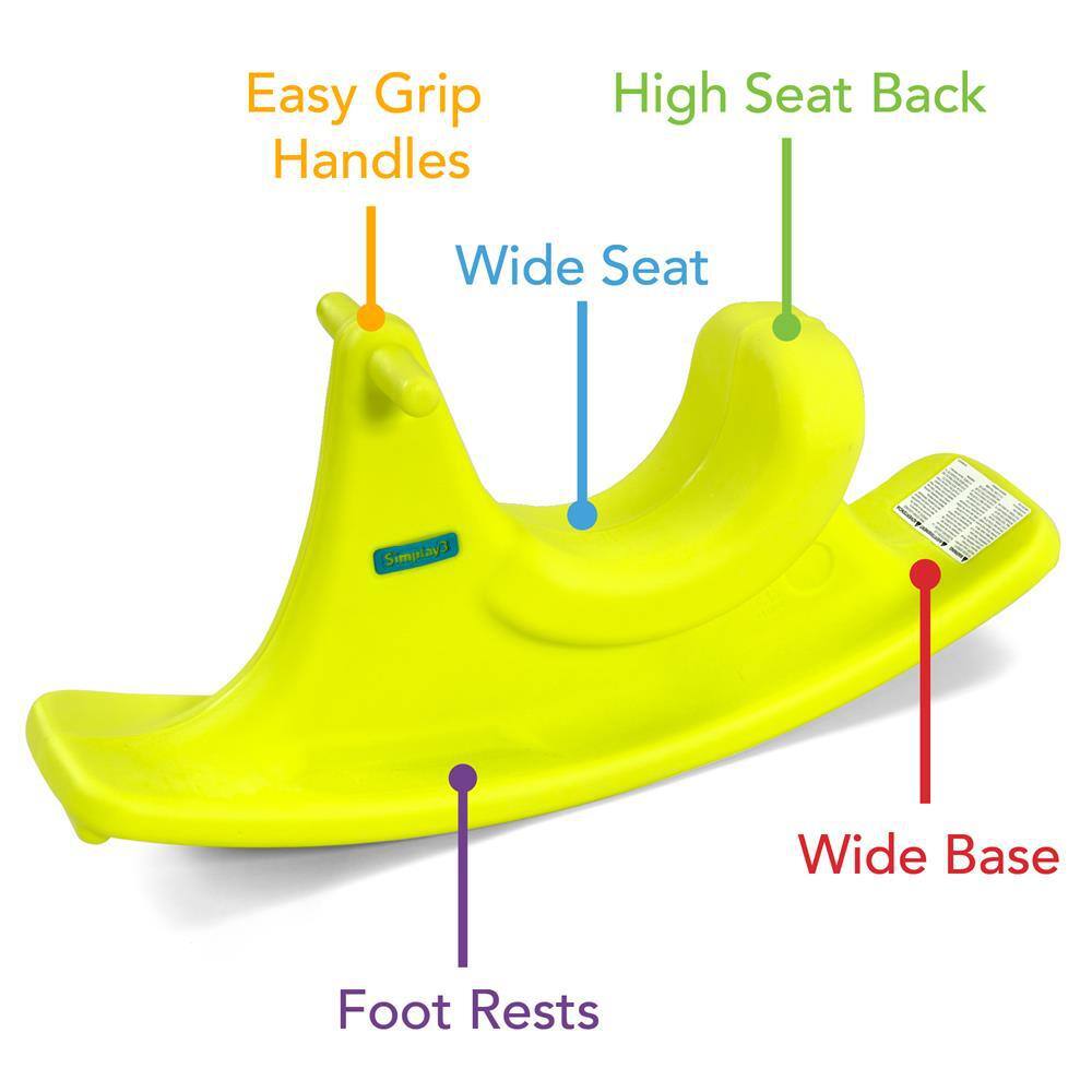 Bright Yellow Plastic Toddler Rocking Rider