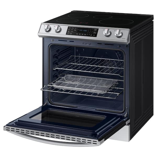 Samsung 30 in. 6.3 cu. ft. Slide-In Induction Range with Air Fry Convection  Oven in Fingerprint Resistant Stainless Steel NE63B8611SS - The Home Depot