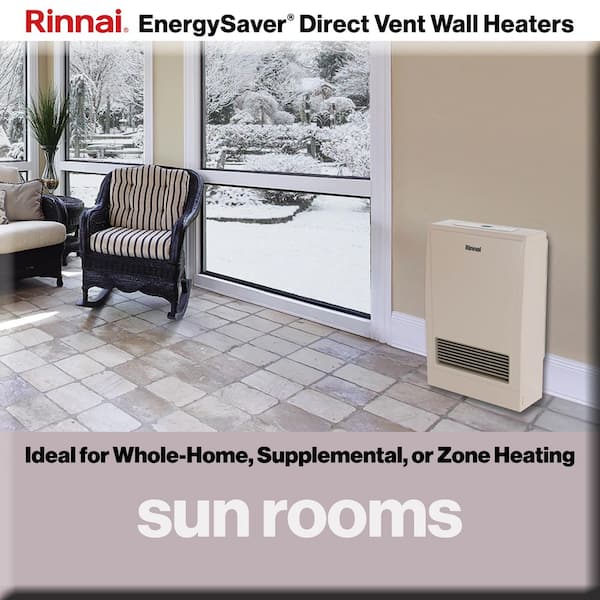 Rinnai EnergySaver 38,400 BTU Direct Vented Wall Furnace Natural