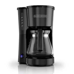4-in-1 5-Cup Black Drip Coffee Maker