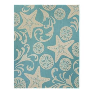 Paseo Canoa Oasis Starfish 5 ft. x 7 ft. Indoor/Outdoor Area Rug