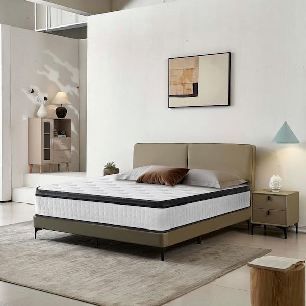 12 in. Full Size Hybrid Mattress, CertiPUR-US Memory Foam and Pocket Springs,OEKO-TEX Cover, Medium Plush, Edge Support