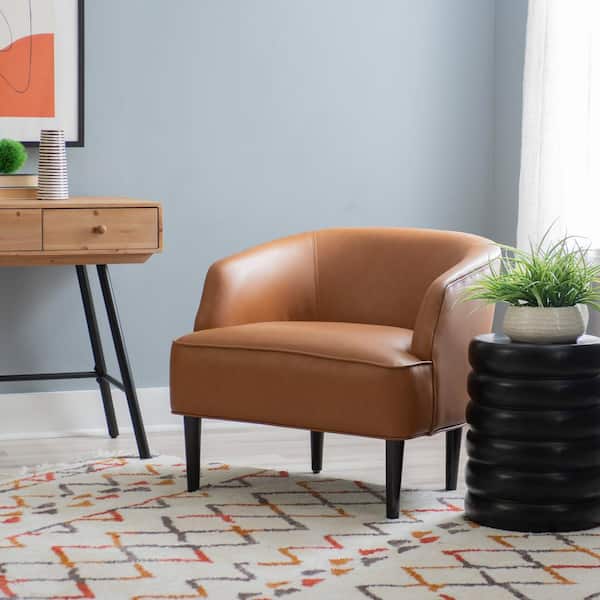 Linon Home Decor Mabyn Caramel Accent Chair