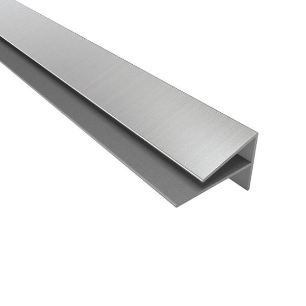 Fasade 4 ft. Brushed Nickel Outside Corner Trim