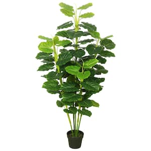 64 in Green Artificial Philodendron Everyday Tree in Pot