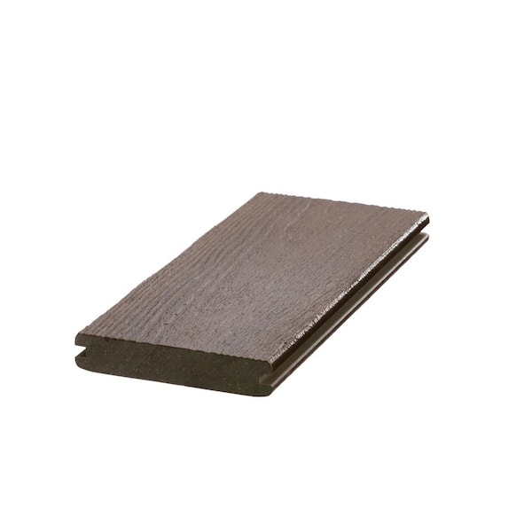 DuxxBak I.Dekk HD 5.25 in. Driftwood Composite Deck Board Sample