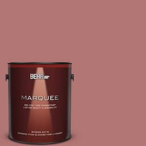 BEHR MARQUEE 1 qt. #230D-5 Aztec Brick Matte Interior Paint & Primer 145304  - The Home Depot